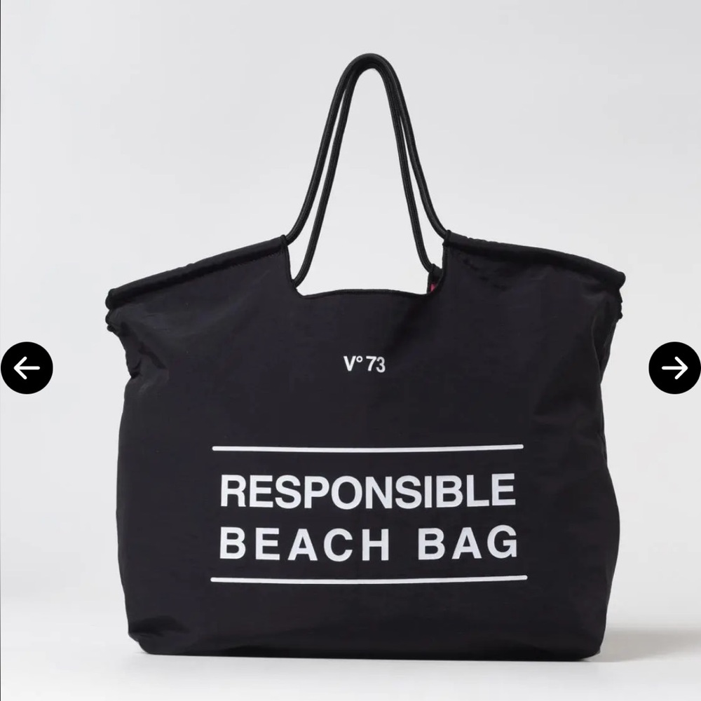 V73 BEACH BAG BLACK